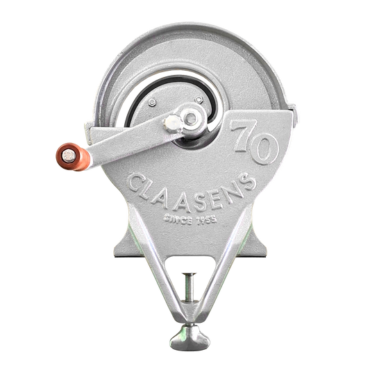 Claasens Hand Biltong Slicer Pro - Heavy-Duty Manual Biltong Carver and Cutter with wooden handle.